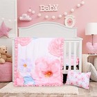  Crib Bedding Set For Girls Floral Baby Girl Crib Bedding Sets 3-piece Crib 