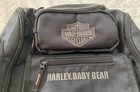 Harley Davidson Black Embroidered Baby Gear Backpack  Nice Condition