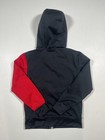Jordan Jacket Youth Small 8-10 Black Red Therma-fit Hooded Full Zip Air Track