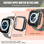 For Apple Watch Series 9 8 7 6 5 4 Se2 Se 44mm 45mm Case Cover Screen Protector