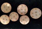 Vtg Lot Of 6 Vv   s Powder Puffs Victoria Vogue Pale Pink In Box Pls Read