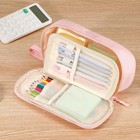 Zzrywuty Pen Case With Zipper Pencil Pouch For Office Travel Portable Large