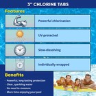 In The Swim 3 Inch Stabilized Chlorine Tablets For Sanitizing Swimming Pools -