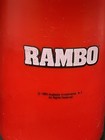 Vintage 1985 Rambo Red White Thermos Sylvester Stallone Movie Usa Model 3700