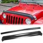Hood Deflector Hood Protector For 2007-2018 Jeep Wrangler Jk