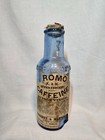 Antique K m Bromo Caffeine Blue Bottle Paper Label   Cork  for Brain Workers 