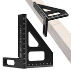 3d Metal Right-angle Ruler For Woodworking  Multi-angle Measuring Ruler  45 90 