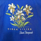 Vtg 1998 Dolly Parton Dixie Stampede Youth M Tee Tiger Lilies Petal Pets Blue
