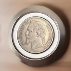 France  Napoleon Iii  5 Francs  1868  Strasbourg Mint Silver Coin Km   799