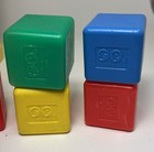 Vintage 1977 Fisher Price Baby s First Blocks Toddler Shape Sorter Toy Yellow