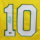 Pele Signed Vintage Brazil Fc Home Soccer Jersey  10 With Beckett Coa