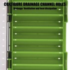 Fishing Tackle Box 14 Compartments Double-sided Lure Hook Storage Organizer Case