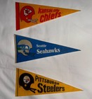 Vintage Nfl Football Team Mini Felt Pennant  lot Of 6  9x4     1970s