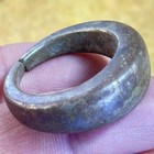 Ancient Bronze Ring Artifact Heavy Chunky Celtic Viking Style Split Band Size 10