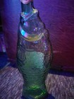 Vintage 1975 Antinori Bianco Wine Fish Bottle Green Glass Italy