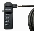 Black Notebook laptop Combination Lock Security Cable