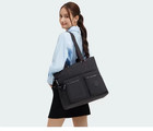 Nwt Kipling Large Capacity Shoulder Bag 16 Inch Laptop Large Tote In Black