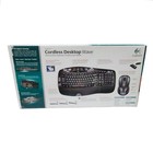 Logitech Cordless Desktop Wave Wireless Mouse   Keyboard Us English  920-000264 