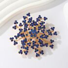 Blue Crystal Rhinestone Large Snowflake Flower Brooch Pin