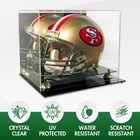 Deluxe Full Size Football Helmet Uv Protected Display Case With Mirror Back