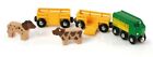 Brio World 33404 Farm Train Set Wooden Toy Eco-friendly 5 Piece Train Set