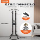 4 Bike Storage Rack  Free Standing Vertical Bike Rack Holds Up To 260 Lbs