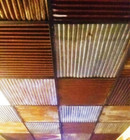 Salvage Reclaimed Corrugated Metal Sheet 2x2 Drop Ceiling Tiles Basement Decor