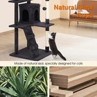Cat Tree Tower Sisal-covered Scratching Posts Spacious Hammock Padded Home Cozy