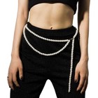 Pearl Belts Chain Pearls Waist Body Chain Pearl Body Jewelry Summer Beach Body