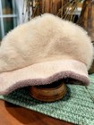 Dahlia Angora Fuzzy Hat In Beige   Brown