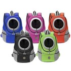 Dog Cat Carrier Backpack Front Pack Breathable Reflective Travel Hiking Bag