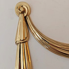 Vintage Solid Brass Ribbon Wall Hanging Decor