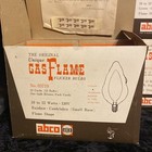 Vtg Nos Abco Gas Flame Flicker Light Bulb Bala Fire Rainbow Iridescent 10 Avail