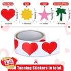 Fainne 400 Tanning Bed Heart Stickers  Body Labels