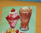 Vintage Diner Lunch Counter Ice Cream Parlor Soda Fountain Menu Folder 