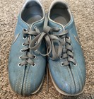Nike Vintage Women Bowling Shoes Sky Blue With Silver Swoosh And Details Size 7