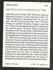 Richard Petty 1990 Masters Of Racing Signed Card Nascar  215 Lee Petty