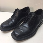 Bill Blass Mens Black Leather Oxford Shoes Lace Up 8 5 D    ford    Euc Vintage