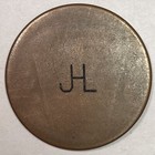 Crawfordsville  Indian Masonic Penny Medal Token Almost Good Ag Coin  19287