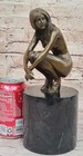 Bronze Sculpture Signed Original Hot Cast Nude Girl By Milo Statue Figurine Sale