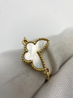 Van Cleef   Arpels Sweet Alhambra Butterfly Bracelet Yellow Gold Mother Of Pearl