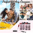 Magnetic Eyelashes Kit  Reusable Magnetic Lashes With Eyeliner And Tweezers