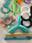 Infant Baby Teething Toys Lot Of 16 Silicone Paci Clip Sensory Toys Lovevery