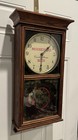 Rare Moosehead Beer Oak Heirloom Wall Clock W Pendulum Advertising Vintage Works