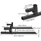 Clamp On Pallet Forks 2000 4000 Lbs Heavy Duty Tractor Bucket Forks 43  60 