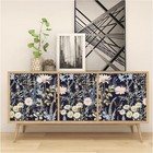 Floral Peel And Stick Wallpaper Vintage 15 7inch X 118 1inch  Dark 