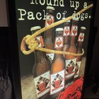 Miller Red Dog Beer  round Up A Pack Of Dogs   Light Up Beer Sign - Rare