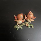 Vintage Rare Har Cfw Signed Rhinestone Enamel Love Bird Brooch Pin 1 5 