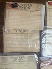 Vintage Western Union Telegrams  Primarily From The 1950s Lot Of 13