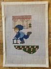 Lot Of 6 Hand Painted Needlework Canvases